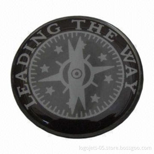 Lapel Pins with Silk-screen, Offset Printing, Epoxy Dome